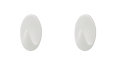 Håndklekrok oval plast large 2 stk. - Target